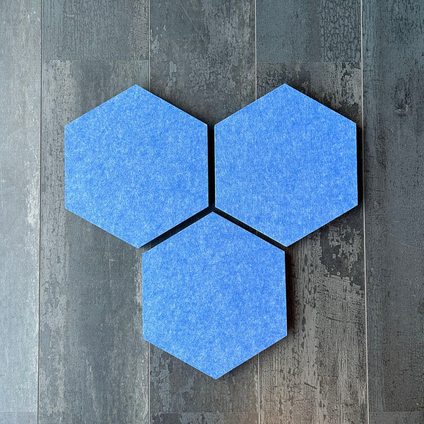 Outlet - SET Absorber-Panel Hexagon aus 100% PET | 14 Stück | Santorini