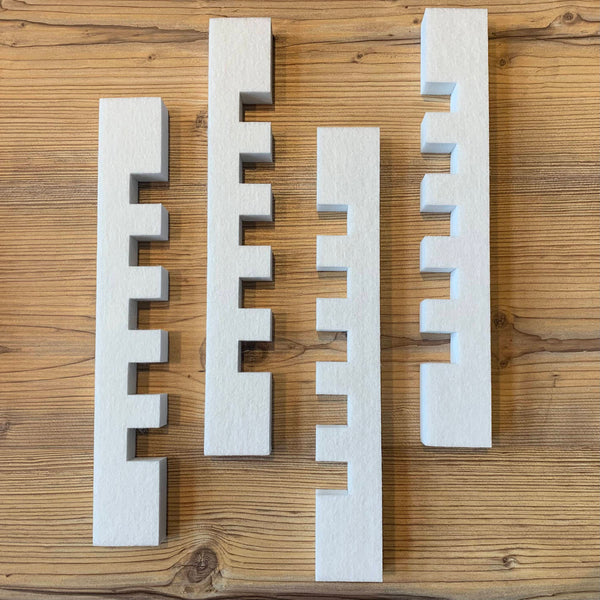 Quadrax™ Corner 4er-Set - Snow | Add-On fürs Kallax-Regal