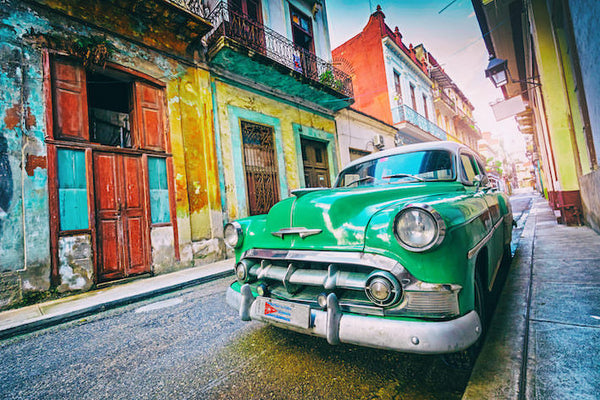 Akustikbild «Altstadt Havanna mit Oldtimer» | verschiedene Grössen